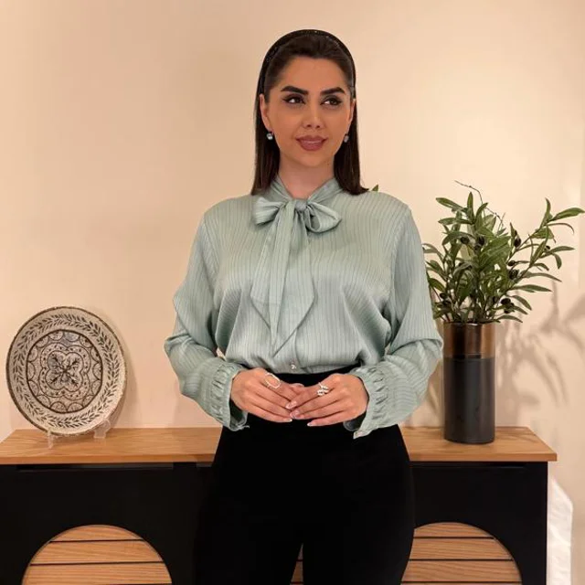 شومیز کرواتی ساتن