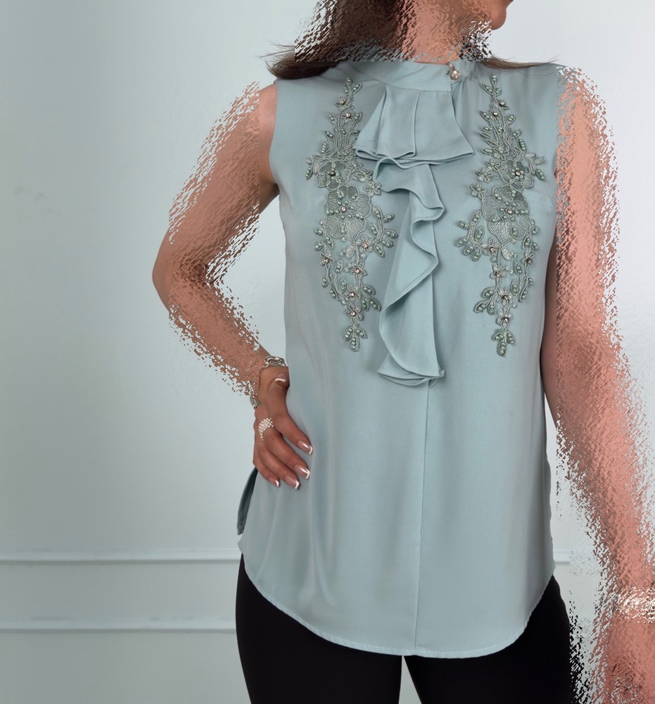تاپ مروارید دوزی ترک زنانه