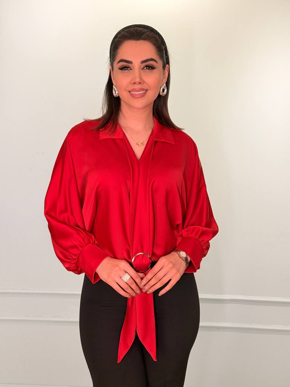 كراپ جلوگره اي آستین سرخورد