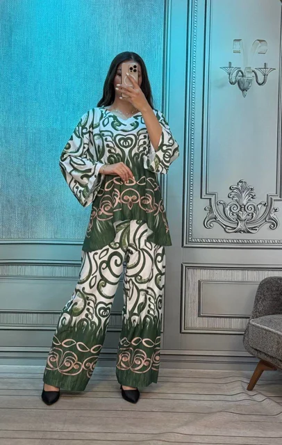 تونيک شلوار ست زنانه پارچه الیزا
