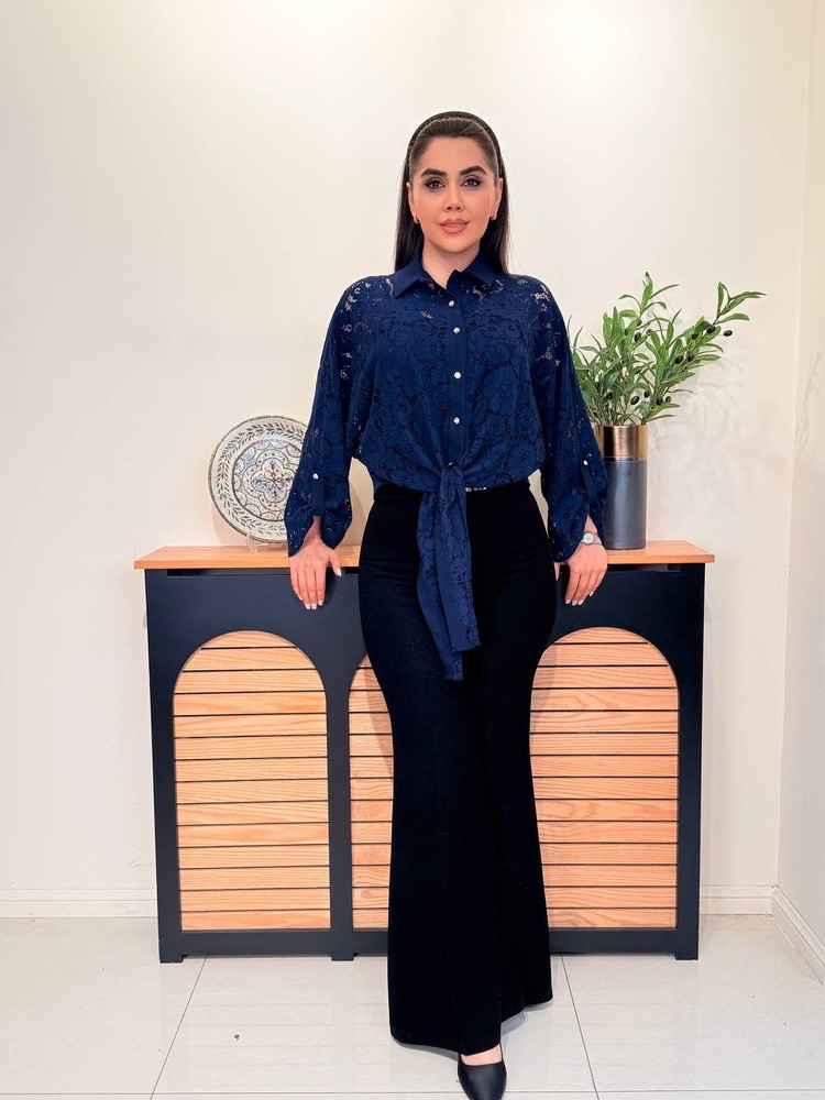 شوميز گره ای دانتل زنانه